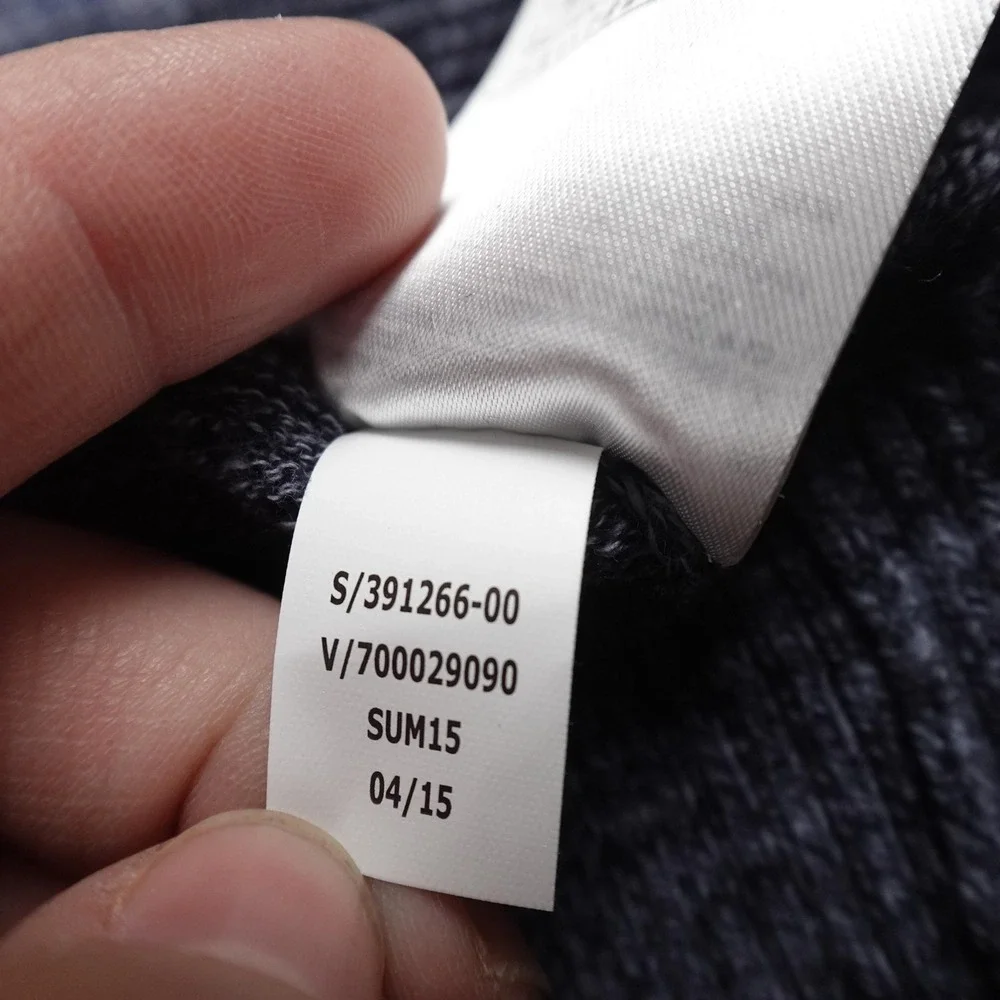 NEW Banana Republic Sweater Mens 2XL Blue Stripe‎ Button Cardigan Mock Neck Knit